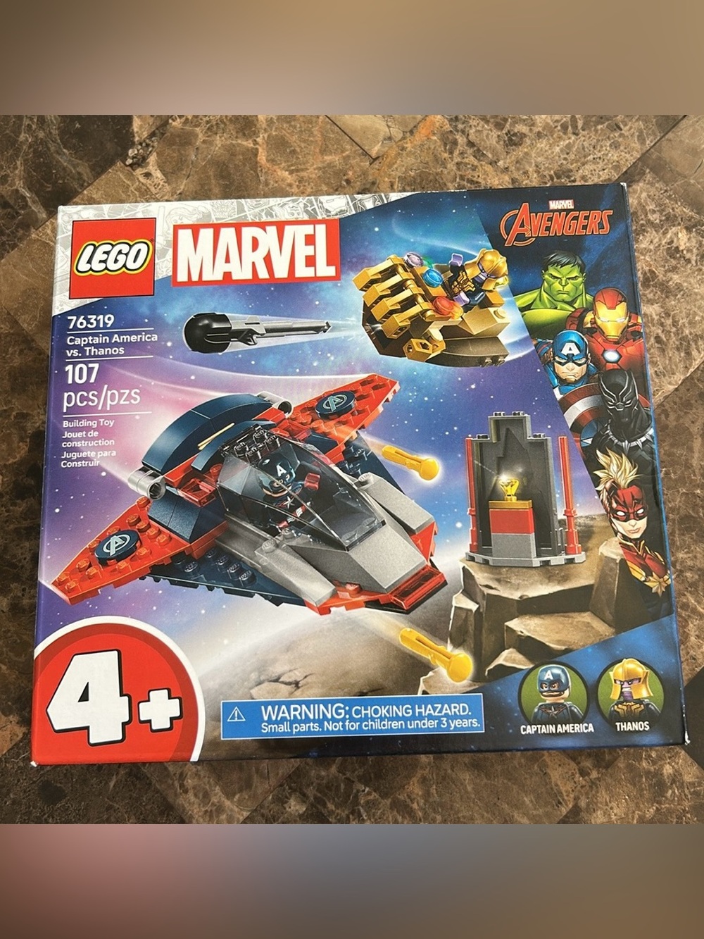 BNIB 🆕 LEGO Marvel Captain America vs. Thanos Building Set